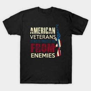 Vets protect us from enemies T-Shirt